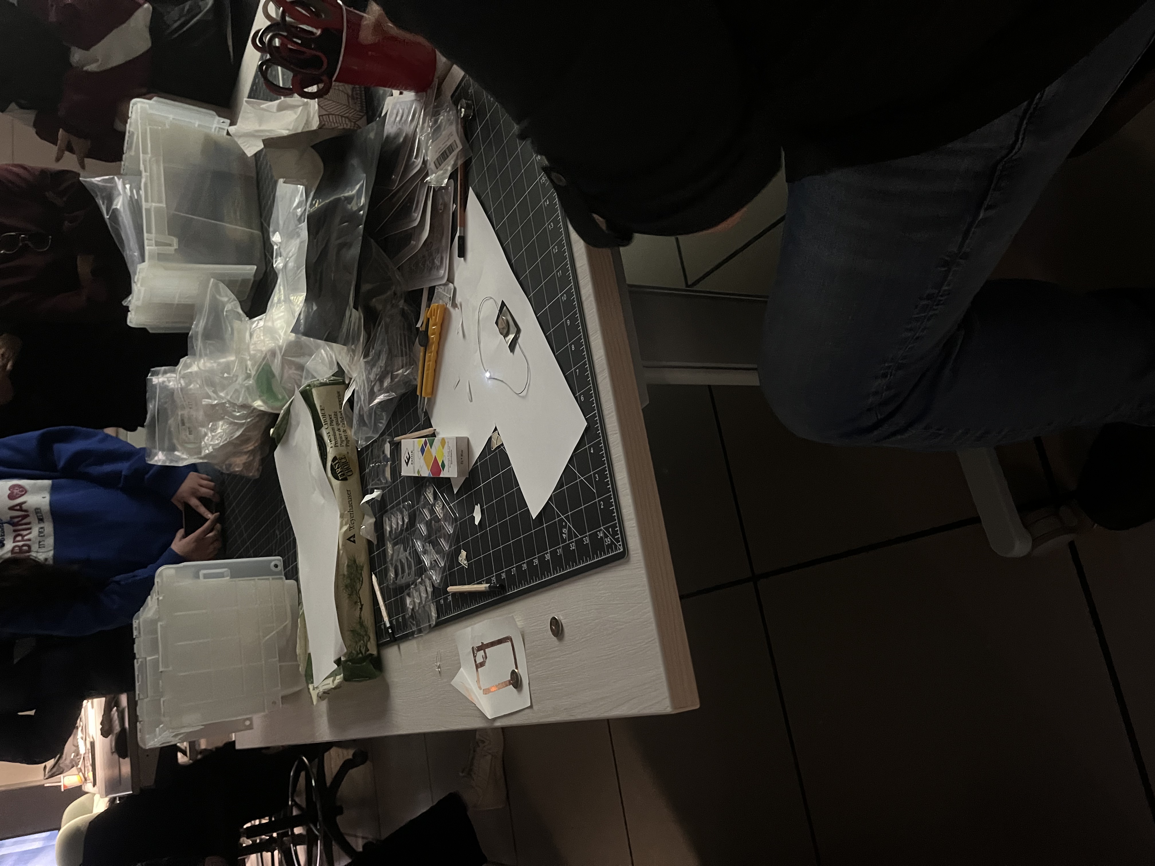 Here you showcased the working circuit with conductive thread